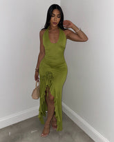 Amore Ruffled Maxi (Green)